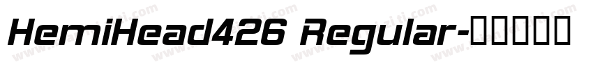 HemiHead426 Regular字体转换